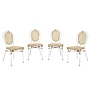 Flash Furniture Cannes Indoor/Outdoor French Bistro Stacking Chair, Natural/White, 4/Pack (4SDA642111NW)~#|#~sp238255335_sc7