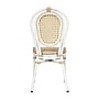 Flash Furniture Cannes Indoor/Outdoor French Bistro Stacking Chair, Natural/White, 4/Pack (4SDA642111NW)~#|#~sp238255713_sc7