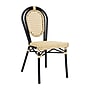 Flash Furniture Cannes Indoor/Outdoor French Bistro Stacking Chair, Natural/Black (SDA642111NBK)~#|#~sp238255746_sc7