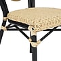Flash Furniture Cannes Indoor/Outdoor French Bistro Stacking Chair, Natural/Black (SDA642111NBK)~#|#~sp238255829_sc7