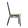 Flash Furniture Cannes Indoor/Outdoor French Bistro Stacking Chair, Natural/Black (SDA642111NBK)~#|#~sp238255842_sc7