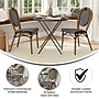 Flash Furniture Lourdes Indoor/Outdoor French Bistro Stacking Chair, Black/White/Natural, 2/Pack (2SDA6422SBWNAT)~#|#~sp238257013_sc7