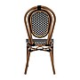 Flash Furniture Lourdes Indoor/Outdoor French Bistro Stacking Chair, Black/White/Natural, 2/Pack (2SDA6422SBWNAT)~#|#~sp238257024_sc7