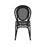 Flash Furniture Lourdes Indoor/Outdoor French Bistro Stacking Chair, Black/White, 2/Pack (2SDA6422SBKWBK)~#|#~sp238257158_sc7