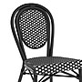 Flash Furniture Lourdes Indoor/Outdoor French Bistro Stacking Chair, Black/White, 2/Pack (2SDA6422SBKWBK)~#|#~sp238257159_sc7