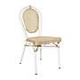 Flash Furniture Cannes Indoor/Outdoor French Bistro Stacking Chair, Natural/White (SDA642111NW)~#|#~sp238257220_sc7