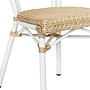 Flash Furniture Cannes Indoor/Outdoor French Bistro Stacking Chair, Natural/White (SDA642111NW)~#|#~sp238257230_sc7