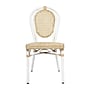 Flash Furniture Cannes Indoor/Outdoor French Bistro Stacking Chair, Natural/White (SDA642111NW)~#|#~sp238257232_sc7
