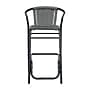 Flash Furniture Lila Indoor-Outdoor PE Rattan Restaurant Barstool, Gray (SDA632032RGY)~#|#~sp238257660_sc7