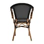 Flash Furniture Marseille Indoor/Outdoor French Bistro Stacking Chair with Arms, Black/Natural (SDAS64218BKN)~#|#~sp238327066_sc7