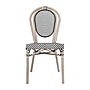 Flash Furniture Marseille Indoor/Outdoor French Bistro Stacking Chair, Black/White/Light Natural (SDA6422STXTBWLN)~#|#~sp238327159_sc7