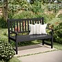 Flash Furniture Adele Commercial Grade Indoor/Outdoor Patio Acacia Wood Bench, Black (LTS0525BK)~#|#~sp238327174_sc7