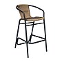 Flash Furniture Lila Indoor-Outdoor PE Rattan Restaurant Barstool, Medium Brown (SDA632032RDKBN)~#|#~sp238327261_sc7