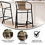 Flash Furniture Lila Indoor-Outdoor PE Rattan Restaurant Barstool, Medium Brown (SDA632032RDKBN)~#|#~sp238327273_sc7