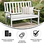 Flash Furniture Ellsworth Commercial Grade All Weather Bench, White (LEHMP203512WHT)~#|#~sp238328877_sc7