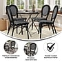 Flash Furniture Lourdes Indoor/Outdoor French Bistro Stacking Chair, Black/White, 4/Pack (4SDA6422SBKWBK)~#|#~sp238328917_sc7