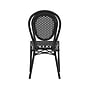 Flash Furniture Lourdes Indoor/Outdoor French Bistro Stacking Chair, Black/White, 4/Pack (4SDA6422SBKWBK)~#|#~sp238328923_sc7