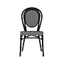 Flash Furniture Lourdes Indoor/Outdoor French Bistro Stacking Chair, Black/White, 4/Pack (4SDA6422SBKWBK)~#|#~sp238328926_sc7