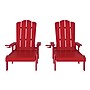 Flash Furniture Sonora Adjustable Adirondack Loungers with Cup Holders, Red, 2/Pack (2LEHMP07001RED)~#|#~sp238329015_sc7