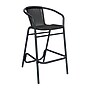 Flash Furniture Lila Indoor-Outdoor PE Rattan Restaurant Barstool, Black (SDA632032RBK)~#|#~sp238329103_sc7