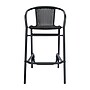 Flash Furniture Lila Indoor-Outdoor PE Rattan Restaurant Barstool, Black (SDA632032RBK)~#|#~sp238329122_sc7