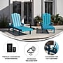Flash Furniture Sonora Adjustable Adirondack Loungers with Cup Holders, Blue, 2/Pack (2LEHMP07001BL)~#|#~sp238329216_sc7