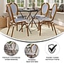 Flash Furniture Lourdes Indoor/Outdoor French Bistro Stacking Chair, White/Navy/Natural, 4/Pack (4SDA6422SWNVN)~#|#~sp238329366_sc7