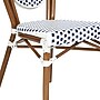 Flash Furniture Lourdes Indoor/Outdoor French Bistro Stacking Chair, White/Navy/Natural, 4/Pack (4SDA6422SWNVN)~#|#~sp238329369_sc7