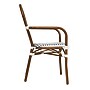 Flash Furniture Lourdes Indoor/Outdoor French Bistro Stack Chair with Arms, White/Navy/Natural, 4/Pack (4SDA6422AWNVN)~#|#~sp238329568_sc7