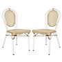 Flash Furniture Cannes Indoor/Outdoor French Bistro Stacking Chair, Natural/White, 2/Pack (2SDA642111NW)~#|#~sp238330350_sc7