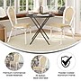 Flash Furniture Cannes Indoor/Outdoor French Bistro Stacking Chair, Natural/White, 2/Pack (2SDA642111NW)~#|#~sp238330459_sc7