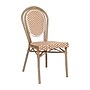 Flash Furniture Lourdes Indoor/Outdoor French Bistro Stacking Chair, Natural/White/Light Natural (SDA6422SNWLTN)~#|#~sp238330487_sc7