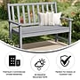 Flash Furniture Ellsworth Commercial Grade All Weather Bench, Gray (LEHMP203512GRY)~#|#~sp238330585_sc7
