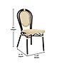 Flash Furniture Cannes Indoor/Outdoor French Bistro Stacking Chair, Natural/Black, 2/Pack (2SDA642111NBK)~#|#~sp238330617_sc7
