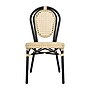 Flash Furniture Cannes Indoor/Outdoor French Bistro Stacking Chair, Natural/Black, 2/Pack (2SDA642111NBK)~#|#~sp238330622_sc7