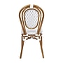 Flash Furniture Lourdes Indoor/Outdoor French Bistro Stacking Chair, White/Gray/Natural (SDA6422SWGYN)~#|#~sp238330635_sc7