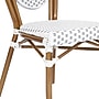 Flash Furniture Lourdes Indoor/Outdoor French Bistro Stacking Chair, White/Gray/Natural (SDA6422SWGYN)~#|#~sp238330637_sc7