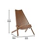 Flash Furniture Delia Commercial Grade Indoor/Outdoor Folding Acacia Wood Chair, Brown (LTS0441BR)~#|#~sp238330646_sc7