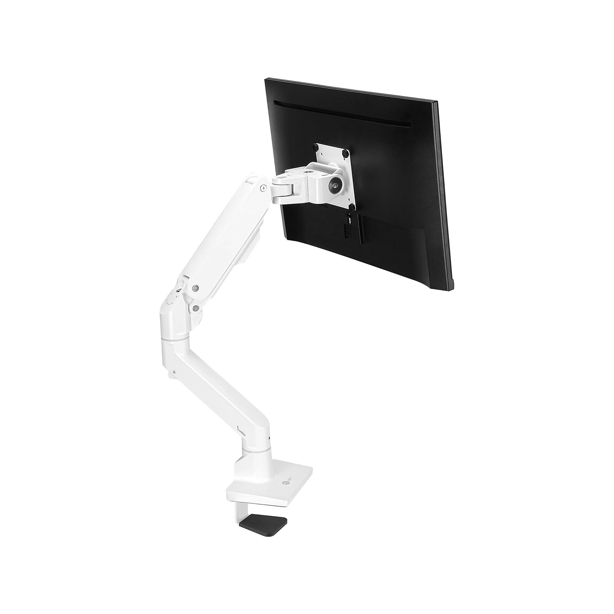 SIIG Single Heavy Duty Adjustable 1 Arms, Up to 49″ Monitor, White (CEMT3S11S1) Sansujyuku sansujyuku.com
