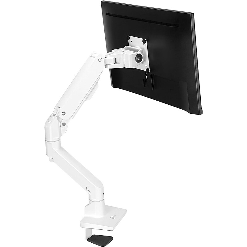 SIIG Single Heavy Duty Adjustable 1 Arms, Up to 49" Monitor, White (CEMT3S11S1) image 1