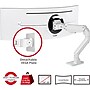 SIIG Single Heavy Duty Adjustable 1 Arms, Up to 49" Monitor, White (CEMT3S11S1)~#|#~sp238404173_sc7