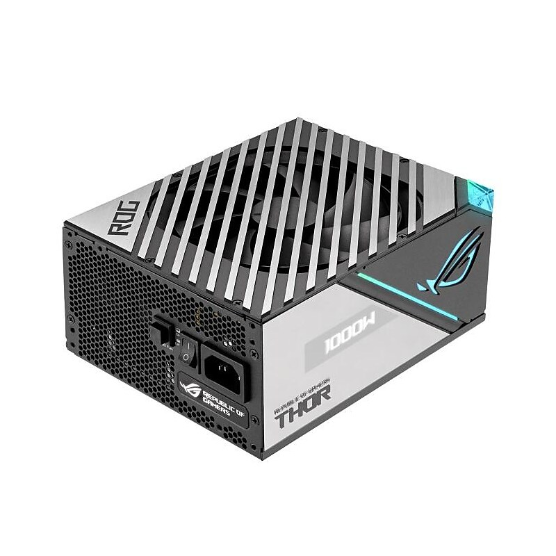 Asus ROG Thor 1000W 80 PLUS Platinum Desktop Power Supply, Black/Gray (ROGTHOR1000P2GA) image 1