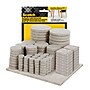 Scotch Beige Felt Pads, Assorted Sizes, 199/Pack (FP845-199NA)~#|#~sp238404952_sc7