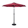 Flash Furniture Montego Round Umbrella with 32 Solar LED Lights, Red (GMWLU22002BRED)~#|#~sp238469315_sc7