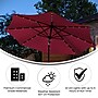 Flash Furniture Montego Round Umbrella with 32 Solar LED Lights, Red (GMWLU22002BRED)~#|#~sp238469322_sc7