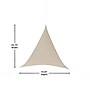 Flash Furniture Palmetto Triangle Sun Sail Shade Canopy, Sand (GMWLSS220031SND)~#|#~sp238469348_sc7