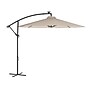 Flash Furniture Sedona Round Cantilever Umbrella with 32 Solar LED Lights, Tan (GMWLUU012TAN)~#|#~sp238469455_sc7