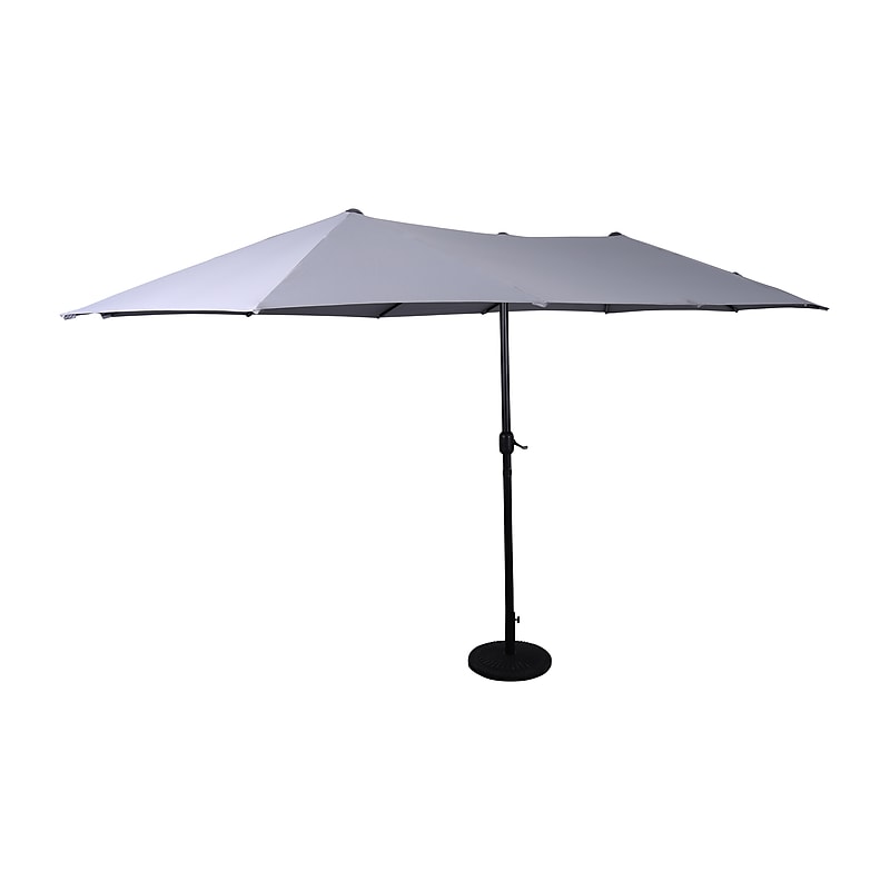 Flash Furniture Elizabeth Triple Head Patio Umbrella, Gray (GMWLUU021GRY) image 1