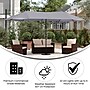 Flash Furniture Elizabeth Triple Head Patio Umbrella, Gray (GMWLUU021GRY)~#|#~sp238469470_sc7