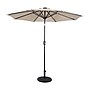 Flash Furniture Montego Round Umbrella with 32 Solar LED Lights, Tan (GMWLU22002BTAN)~#|#~sp238469489_sc7